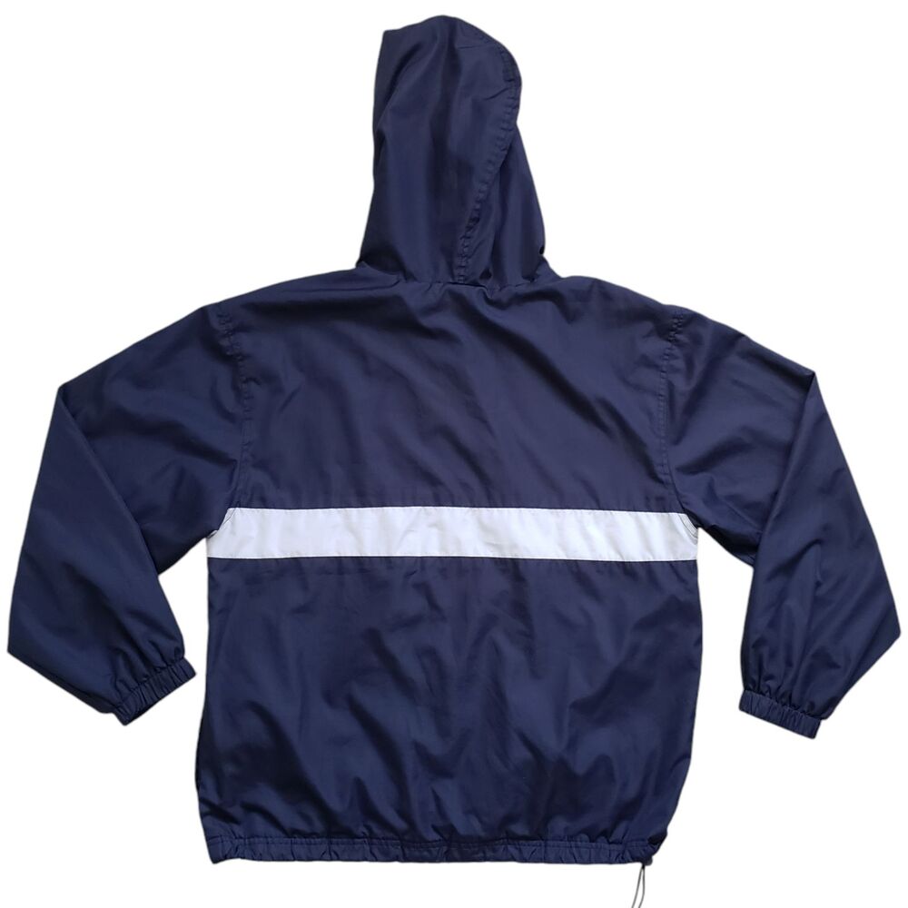 Vintage Walt Disney World Windbreaker Jacket Small Blue Full Zip Hooded Lined - Picture 9 of 12